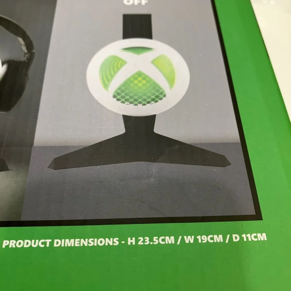 NIB XBOX Head Light Lighted Logo Headphone‎ / Headset Cradle Stand By Paladone